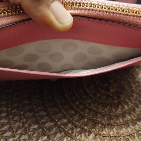 Kate Spade Laurel Way Neda Zip Around Continental Wallet Pink - Picture 10 of 10